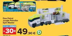 Carrefour Paw Patrol Jungle Patroller Spin Master offerta