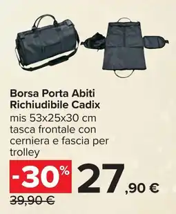 Carrefour Borsa Porta Abiti Richiudibile Cadix offerta