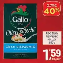 Crai Riso gran risparmio GALLO offerta