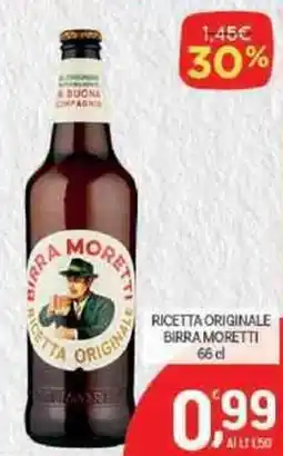 Crai Ricetta originale BIRRA MORETTI offerta