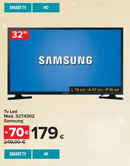 Carrefour Tv Led Mod. 32T4302 Samsung offerta