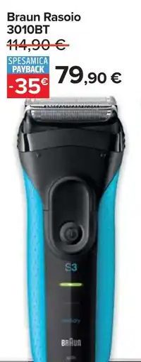 Carrefour Braun Rasoio 3010BT offerta