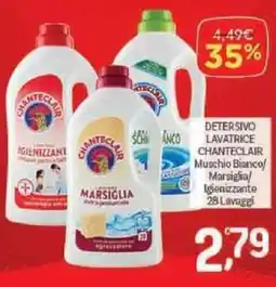 Crai Detersivo lavatrice chanteclair muschio bianco marsiglia/ igienizzante offerta