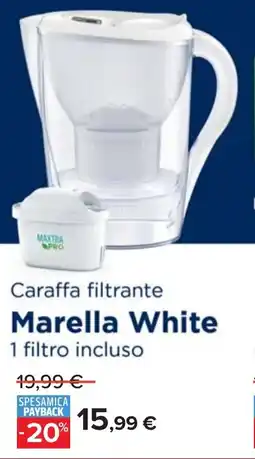 Carrefour BRITA Caraffa filtrante Marella White offerta