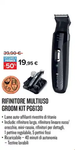 Carrefour REMINGTON RIFINITORE MULTIUSO GROOM KIT PG6130 offerta