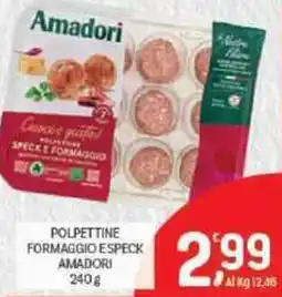 Crai Polpettine formaggio e speck AMADORI offerta