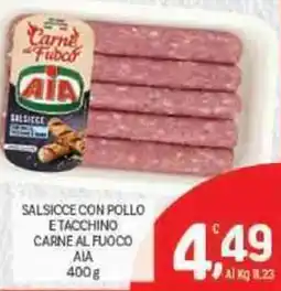 Crai Salsicce con pollo etacchino carne al fuoco AIA offerta