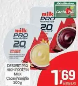 Crai Dessert pro high protein milk cacao/vaniglia offerta