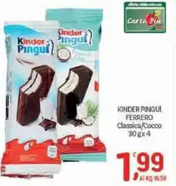 Crai Kinder pingui ferrero classica/cocco offerta