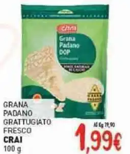 Crai Grana padano grattugiato fresco CRAI offerta