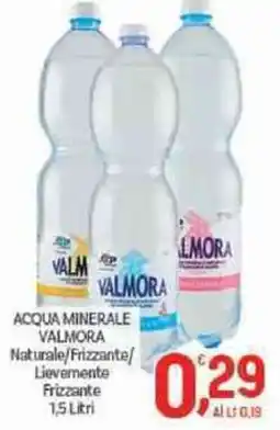 Crai Acqua minerale valmora naturale/frizzante/ lievemente frizzante offerta