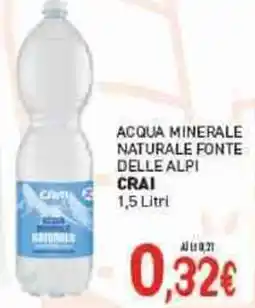 Crai Acqua minerale naturale fonte delle alpi CRAI offerta