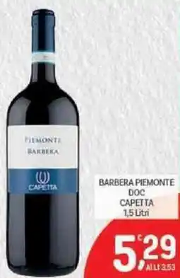 Crai Barbera piemonte doc CAPETTA offerta