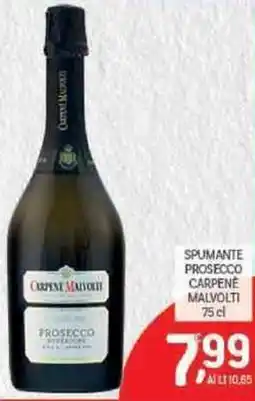 Crai Spumante prosecco CARPENE MALVOLTI offerta