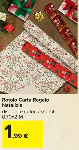 Carrefour Rotolo Carta Regalo Natalizia offerta