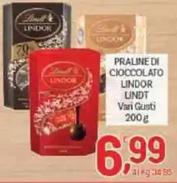 Crai Praline di cioccolato lindor LINDT offerta
