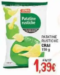 Crai Patatine rustiche CRAI offerta