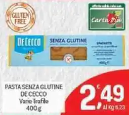 Crai Pasta senza glutine DE CECCO offerta