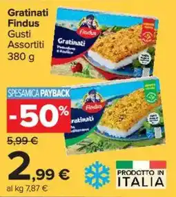 Carrefour Market Gratinati Findus offerta