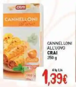 Crai Cannelloni all'uovo CRAI offerta