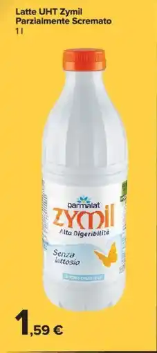 Carrefour Market Latte UHT Zymil Parzialmente Scremato offerta