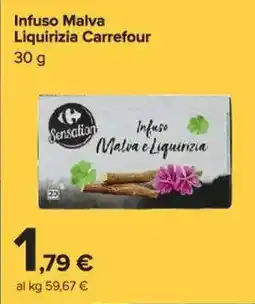 Carrefour Market Infuso Malva Liquirizia Carrefour offerta
