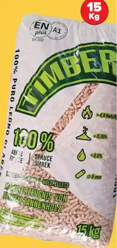 Carrefour Market Pellet A1 Timber Puro Legno di Abete offerta