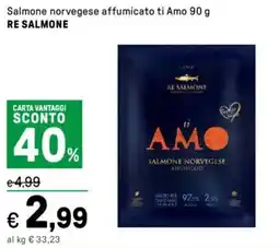 Iper La Grande Salmone norvegese affumicato ti Amo RE SALMONE offerta
