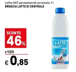Iper La Grande Latte UHT parzialmente scremato BRESCIA LATTE DI CENTRALE offerta