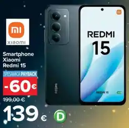 Carrefour Smartphone Xiaomi Redmi 15 offerta