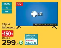 Carrefour Tv Led LG Mod. 55UA73006LA offerta