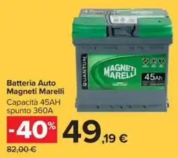Carrefour Batteria Auto Magneti Marelli offerta