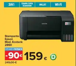 Carrefour Stampante Epson Mod. Ecotank 2860 offerta