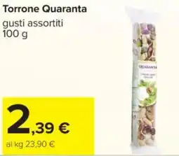 Carrefour Torrone Quaranta offerta