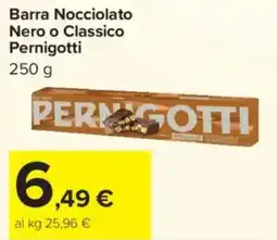 Carrefour Barra Nocciolato Nero o Classico Pernigotti offerta