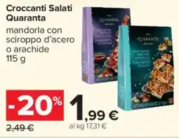 Carrefour Croccanti Salati Quaranta offerta