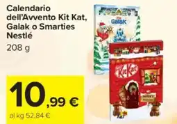 Carrefour Calendario dell'Avvento Kit Kat, Galak o Smarties Nestlé offerta