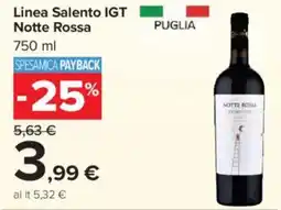 Carrefour Linea Salento IGT Notte Rossa offerta