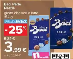 Carrefour Baci Perle Nestlè offerta