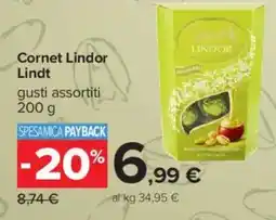 Carrefour Cornet Lindor Lindt offerta