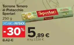 Carrefour Torrone Tenero al Pistacchio Sperlari offerta