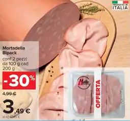 Carrefour Mortadella Bipack offerta