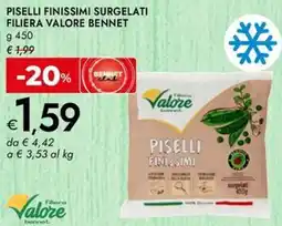 Bennet Piselli finissimi surgelati filiera valore BENNET offerta