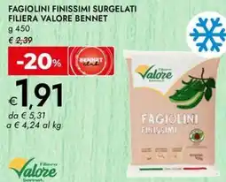 Bennet Fagiolini finissimi surgelati filiera valore BENNET offerta