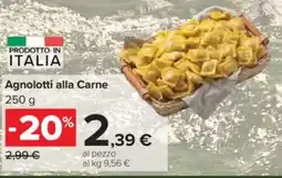 Carrefour Agnolotti alla Carne offerta