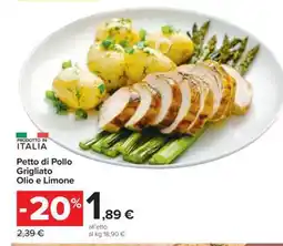 Carrefour Petto di Pollo Grigliato Olio e Limone offerta