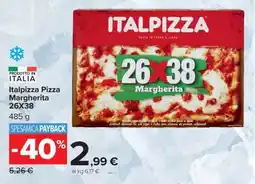Carrefour Italpizza Pizza Margherita 26x38 offerta