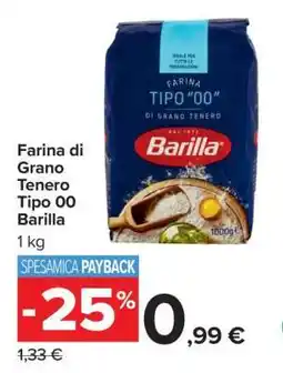 Carrefour Farina di Grano Tenero Tipo 00 Barilla offerta