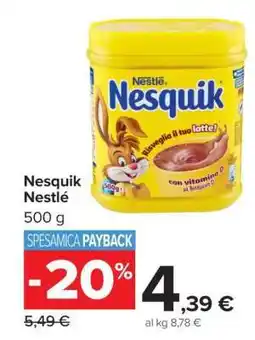Carrefour NESQUIK NESTLÉ offerta