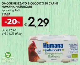 Bennet Omogeneizzato biologico di carne HUMANA NATURCARE offerta